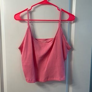 Old navy ribbed knit strappy cropped tank